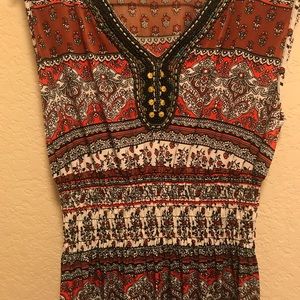 Multi Colored Beaded Maxi Dress